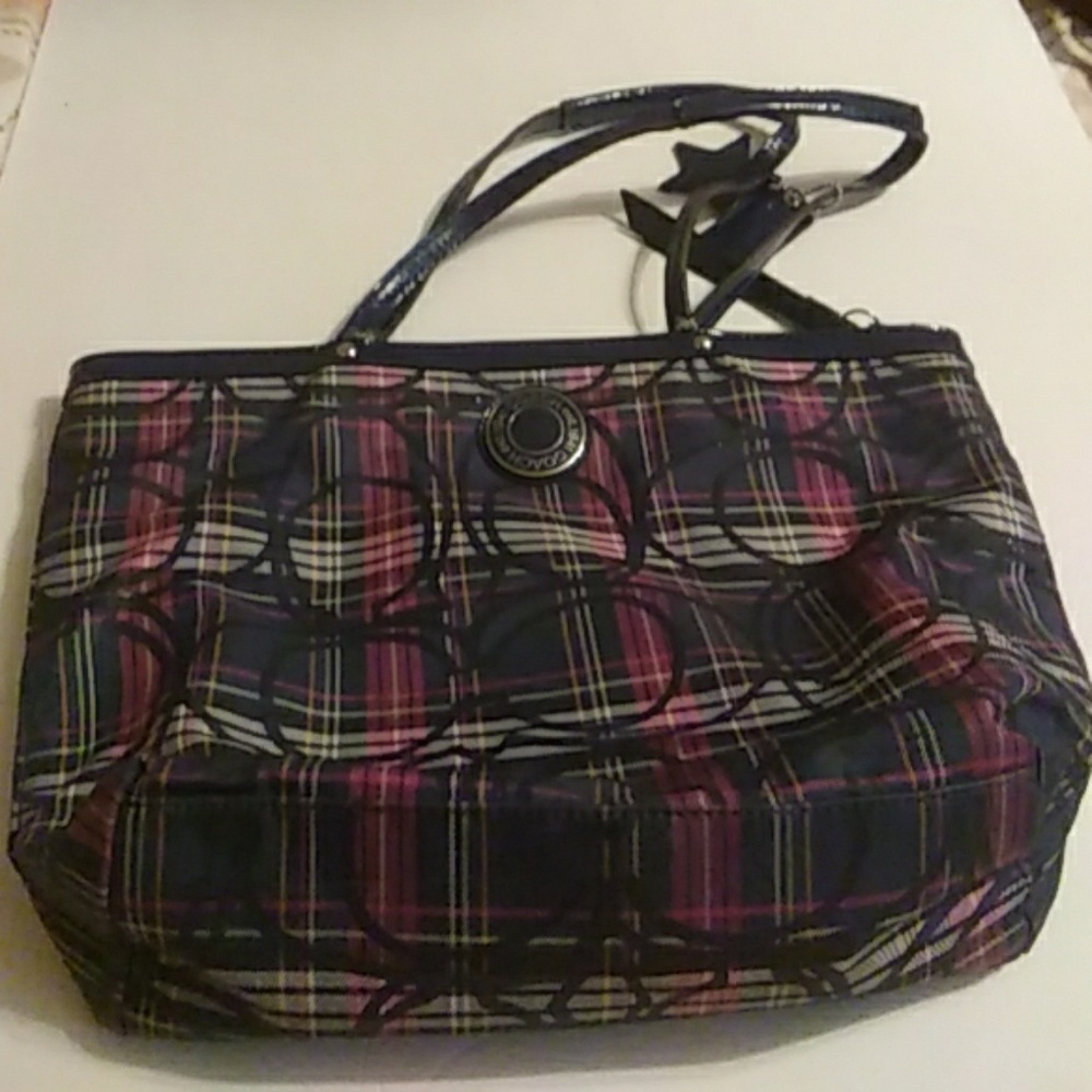 Coach blue handbag